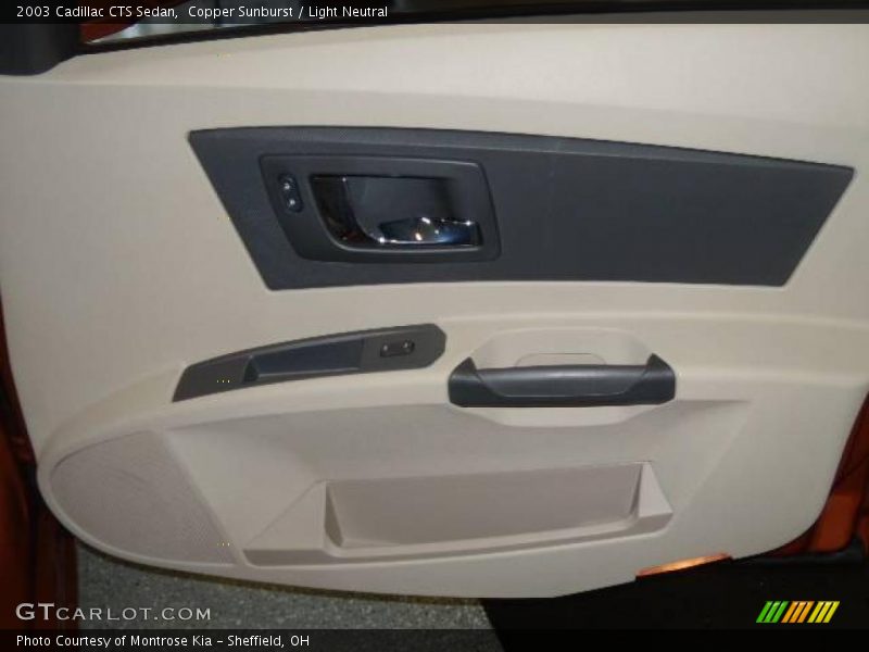 Copper Sunburst / Light Neutral 2003 Cadillac CTS Sedan