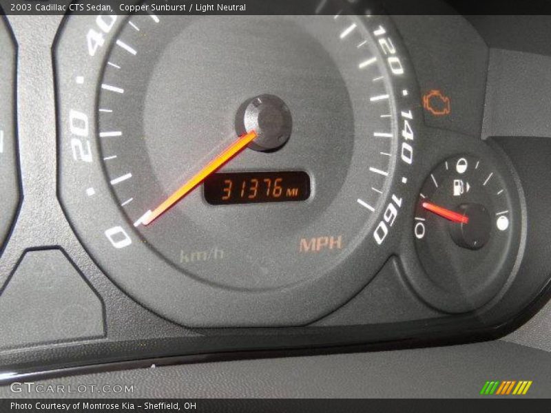 Copper Sunburst / Light Neutral 2003 Cadillac CTS Sedan