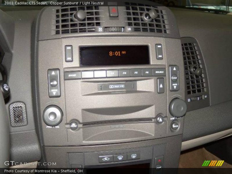 Copper Sunburst / Light Neutral 2003 Cadillac CTS Sedan