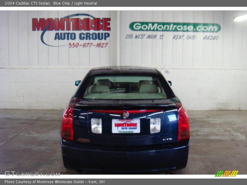 Blue Chip / Light Neutral 2004 Cadillac CTS Sedan