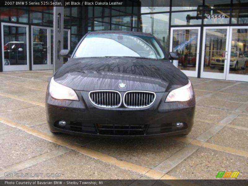 Jet Black / Black Dakota Leather 2007 BMW 5 Series 525i Sedan