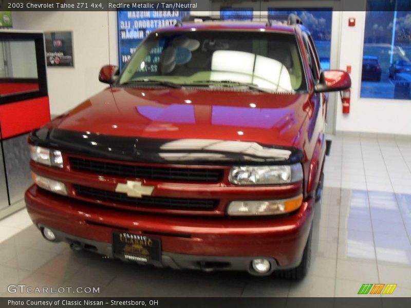 Redfire Metallic / Tan/Neutral 2003 Chevrolet Tahoe Z71 4x4