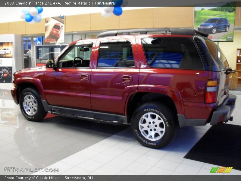 Redfire Metallic / Tan/Neutral 2003 Chevrolet Tahoe Z71 4x4