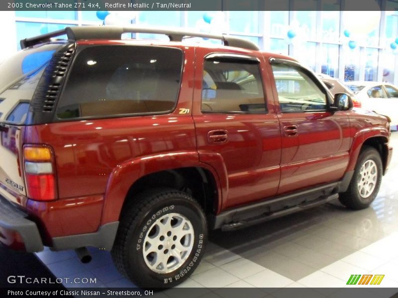 Redfire Metallic / Tan/Neutral 2003 Chevrolet Tahoe Z71 4x4