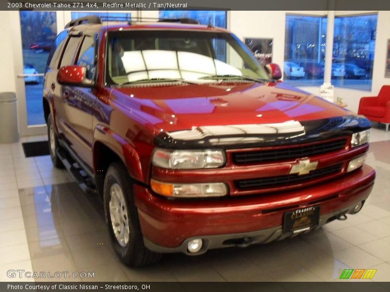 Redfire Metallic / Tan/Neutral 2003 Chevrolet Tahoe Z71 4x4