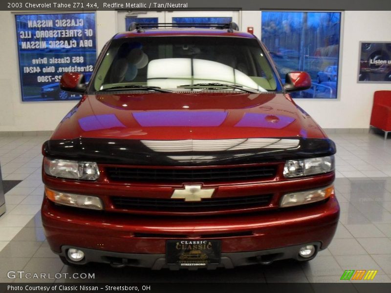 Redfire Metallic / Tan/Neutral 2003 Chevrolet Tahoe Z71 4x4
