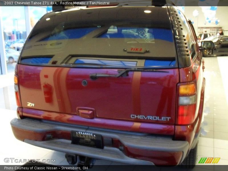Redfire Metallic / Tan/Neutral 2003 Chevrolet Tahoe Z71 4x4