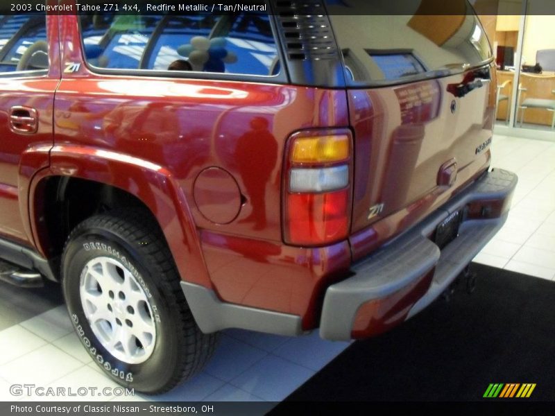 Redfire Metallic / Tan/Neutral 2003 Chevrolet Tahoe Z71 4x4