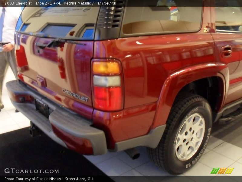 Redfire Metallic / Tan/Neutral 2003 Chevrolet Tahoe Z71 4x4