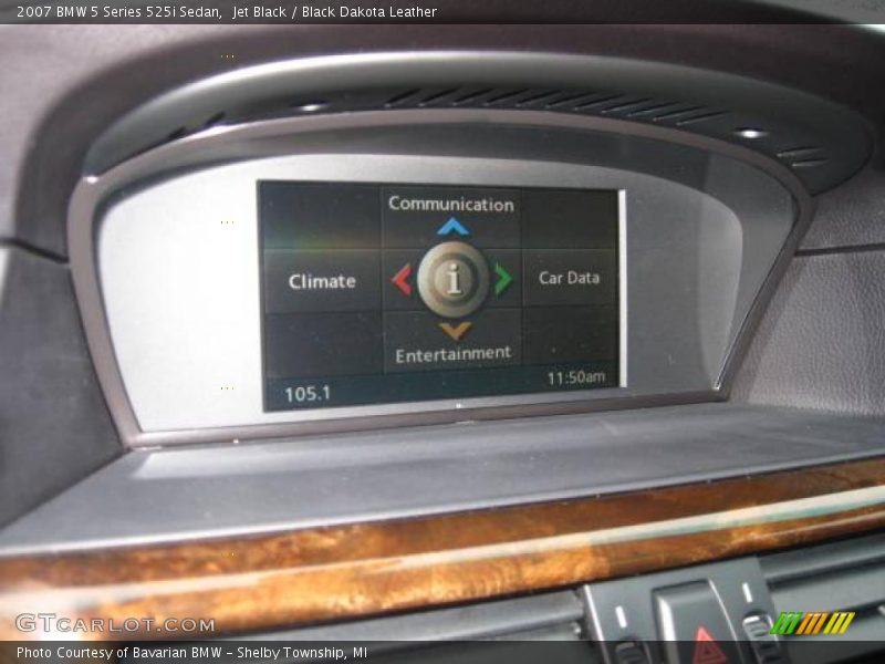 Jet Black / Black Dakota Leather 2007 BMW 5 Series 525i Sedan