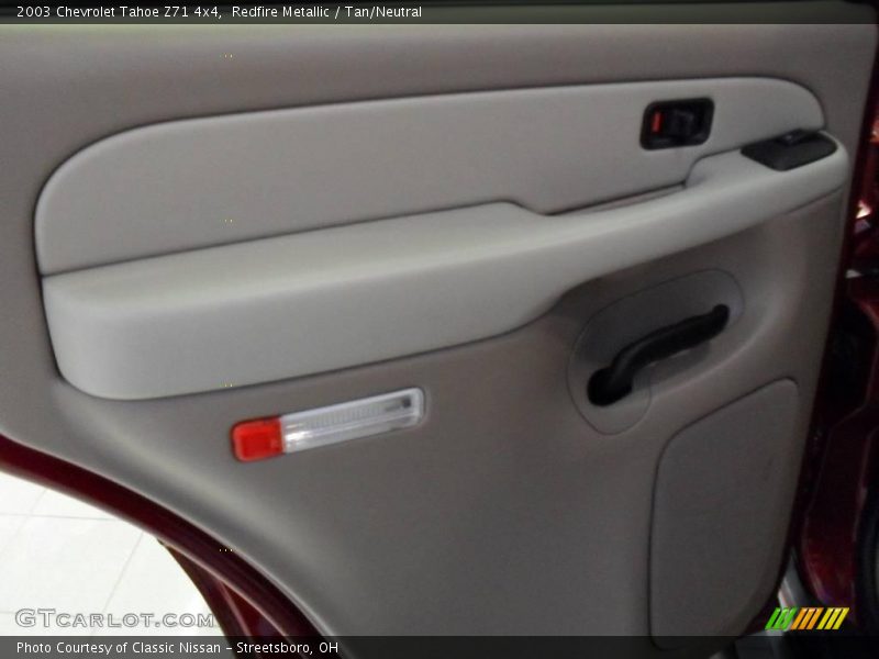 Redfire Metallic / Tan/Neutral 2003 Chevrolet Tahoe Z71 4x4