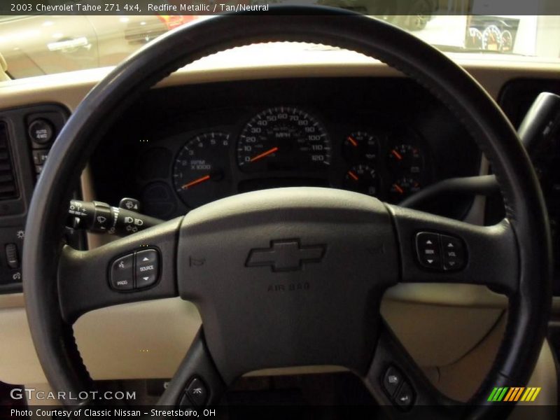 Redfire Metallic / Tan/Neutral 2003 Chevrolet Tahoe Z71 4x4