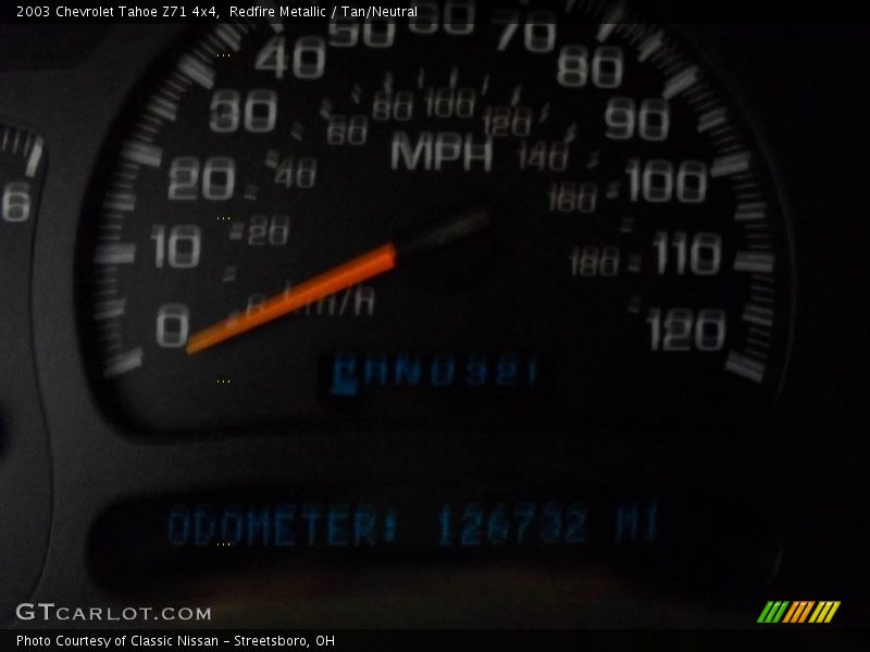 Redfire Metallic / Tan/Neutral 2003 Chevrolet Tahoe Z71 4x4