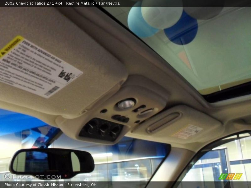 Redfire Metallic / Tan/Neutral 2003 Chevrolet Tahoe Z71 4x4