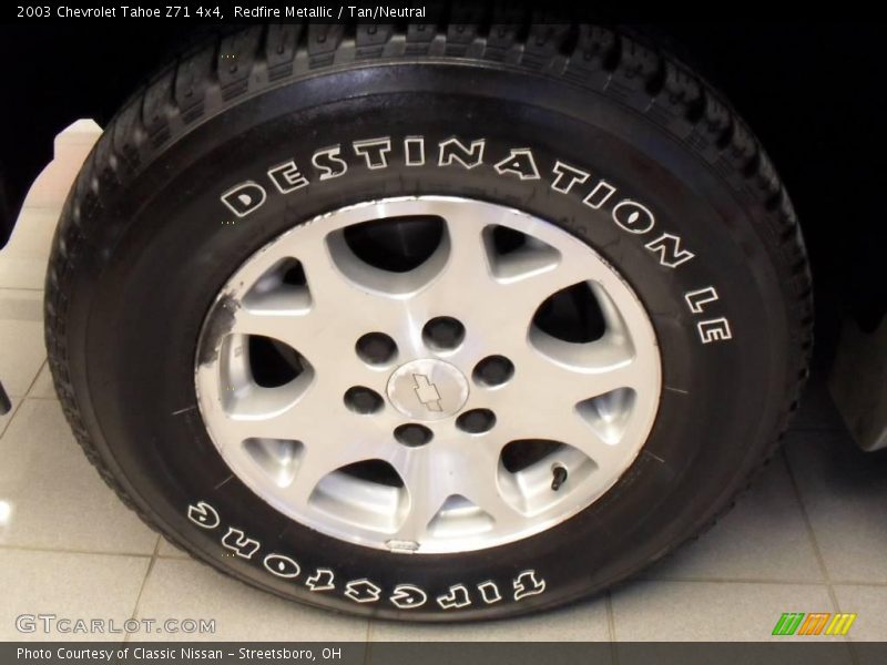 Redfire Metallic / Tan/Neutral 2003 Chevrolet Tahoe Z71 4x4