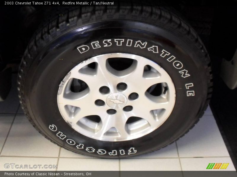 Redfire Metallic / Tan/Neutral 2003 Chevrolet Tahoe Z71 4x4