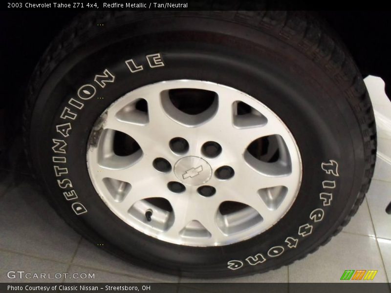 Redfire Metallic / Tan/Neutral 2003 Chevrolet Tahoe Z71 4x4