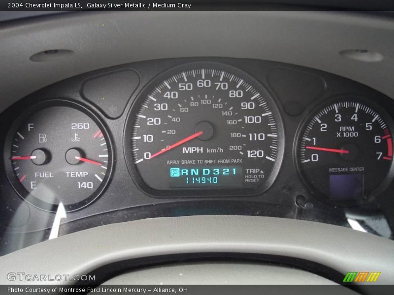 Galaxy Silver Metallic / Medium Gray 2004 Chevrolet Impala LS