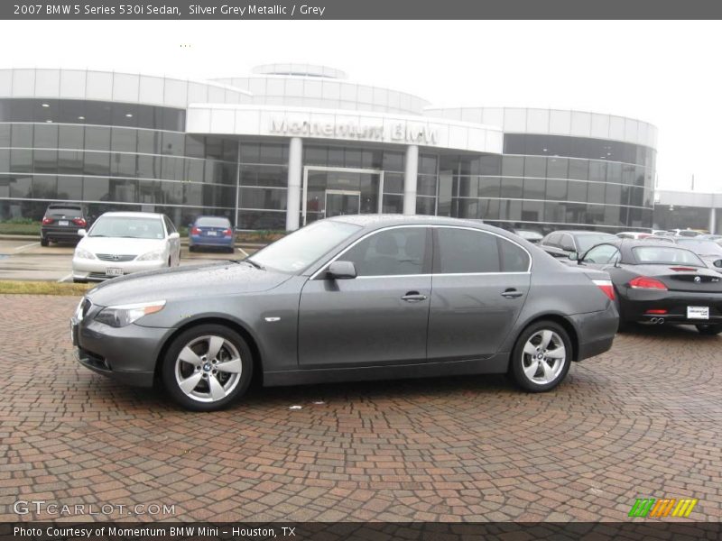 Silver Grey Metallic / Grey 2007 BMW 5 Series 530i Sedan