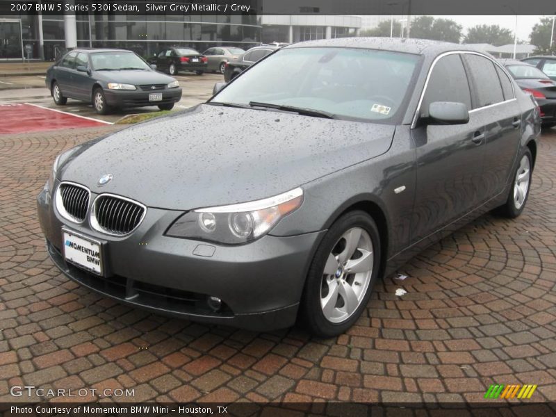 Silver Grey Metallic / Grey 2007 BMW 5 Series 530i Sedan