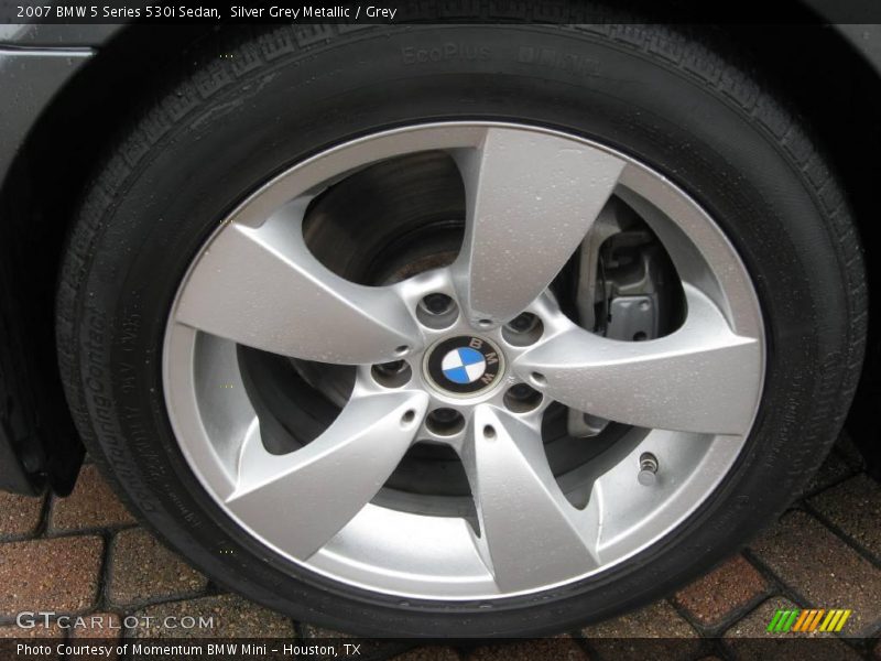 Silver Grey Metallic / Grey 2007 BMW 5 Series 530i Sedan