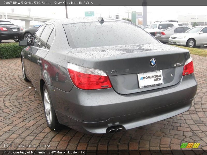 Silver Grey Metallic / Grey 2007 BMW 5 Series 530i Sedan