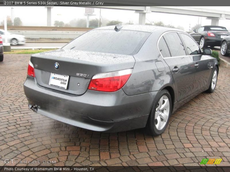 Silver Grey Metallic / Grey 2007 BMW 5 Series 530i Sedan