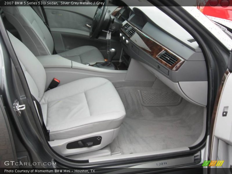 Silver Grey Metallic / Grey 2007 BMW 5 Series 530i Sedan