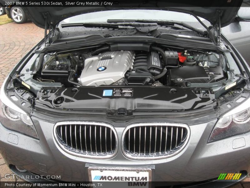 Silver Grey Metallic / Grey 2007 BMW 5 Series 530i Sedan
