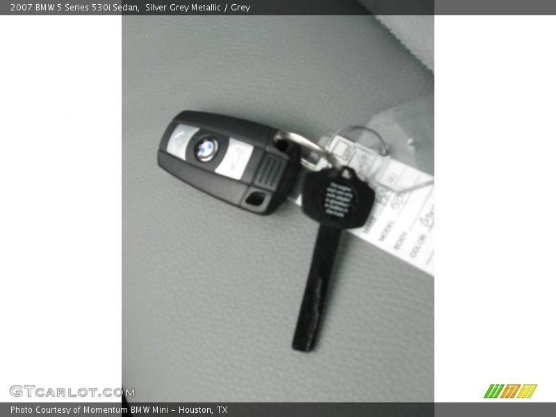 Silver Grey Metallic / Grey 2007 BMW 5 Series 530i Sedan