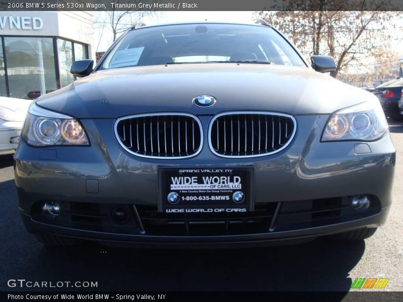 Titanium Grey Metallic / Black 2006 BMW 5 Series 530xi Wagon