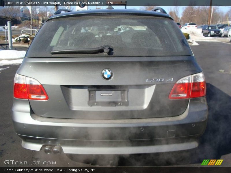 Titanium Grey Metallic / Black 2006 BMW 5 Series 530xi Wagon