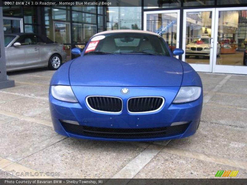 Montego Blue Metallic / Beige 2007 BMW Z4 3.0i Roadster