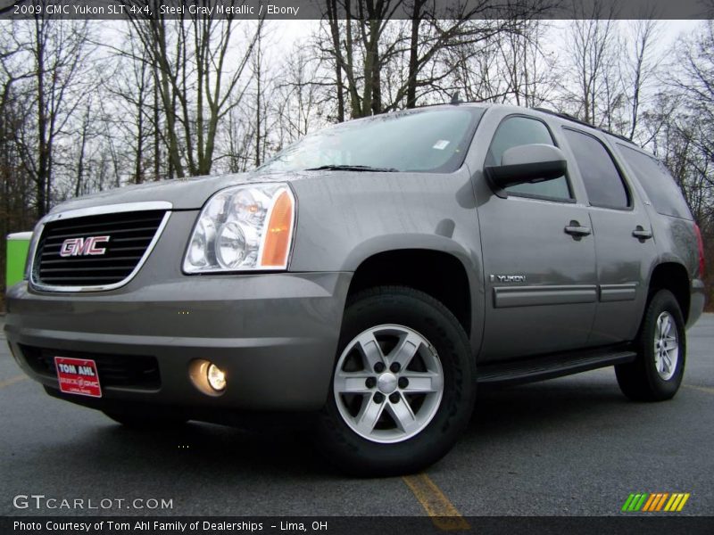 Steel Gray Metallic / Ebony 2009 GMC Yukon SLT 4x4