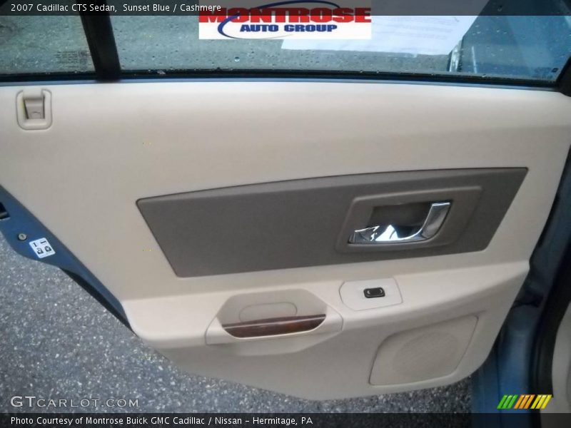 Sunset Blue / Cashmere 2007 Cadillac CTS Sedan