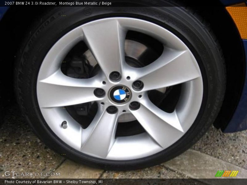 Montego Blue Metallic / Beige 2007 BMW Z4 3.0i Roadster