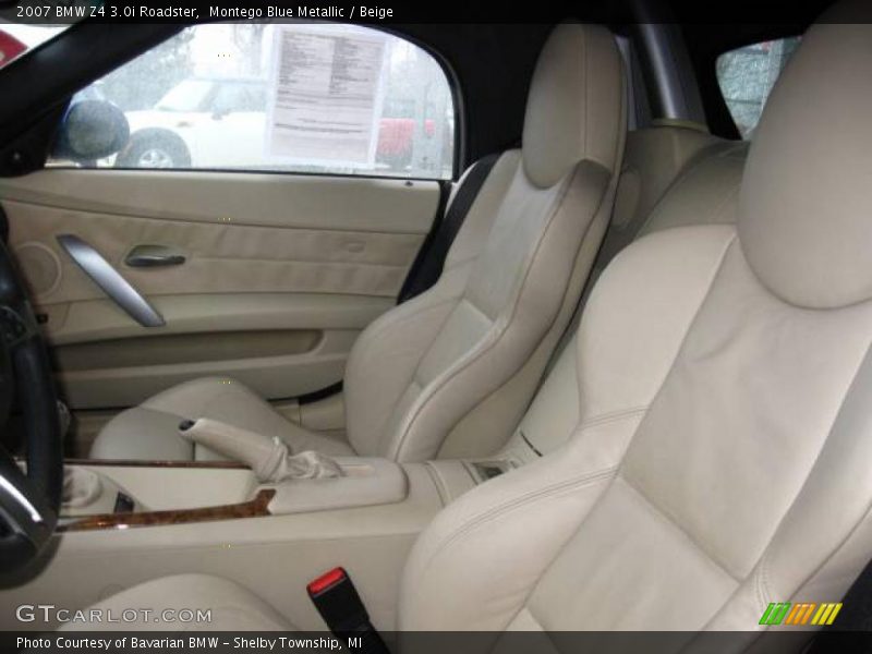 Montego Blue Metallic / Beige 2007 BMW Z4 3.0i Roadster