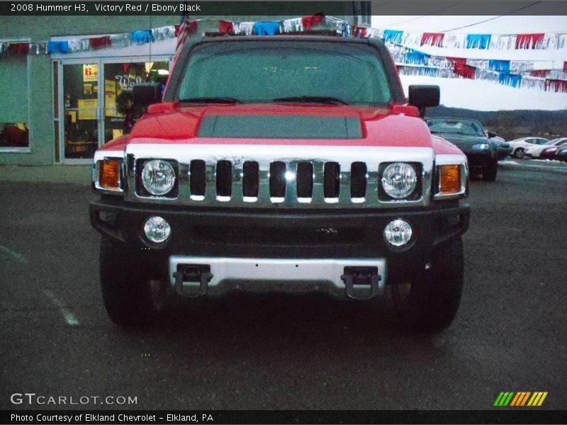 Victory Red / Ebony Black 2008 Hummer H3