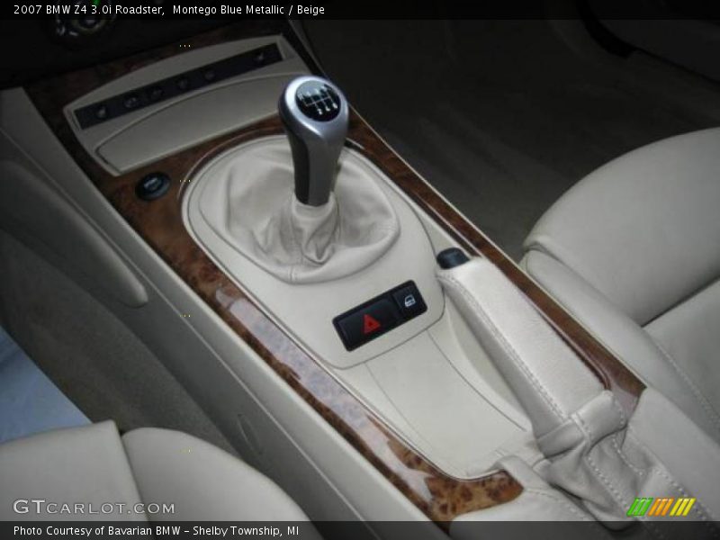 Montego Blue Metallic / Beige 2007 BMW Z4 3.0i Roadster