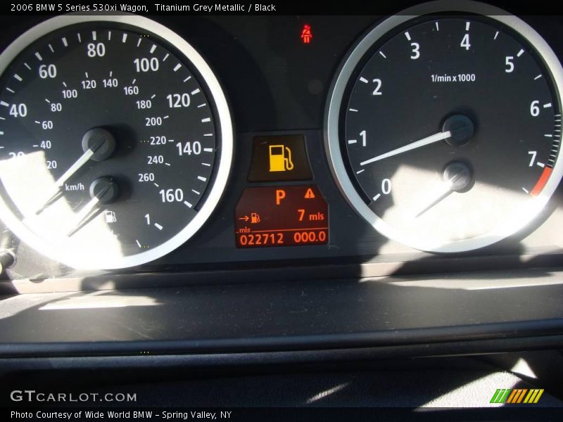 Titanium Grey Metallic / Black 2006 BMW 5 Series 530xi Wagon
