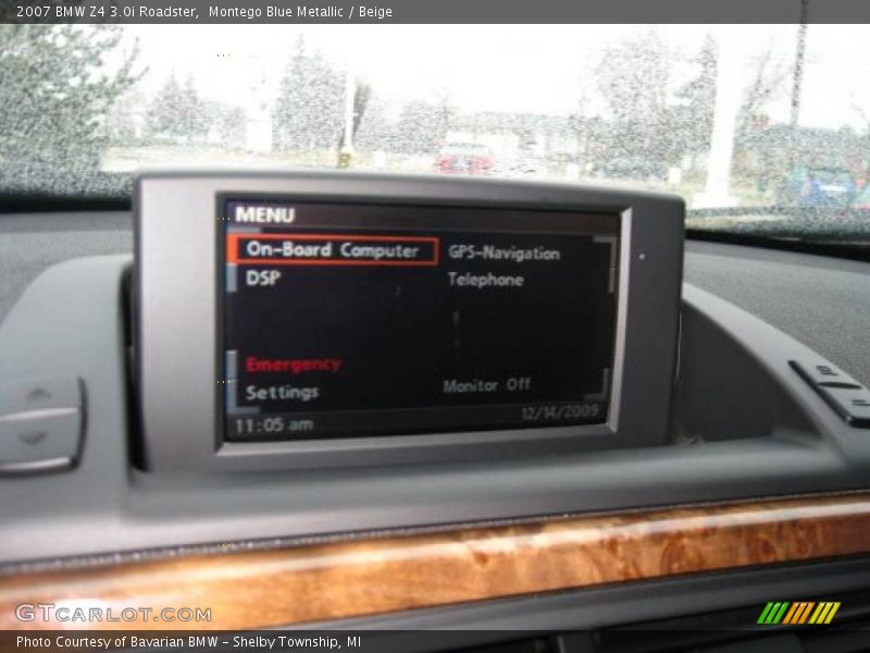 Montego Blue Metallic / Beige 2007 BMW Z4 3.0i Roadster