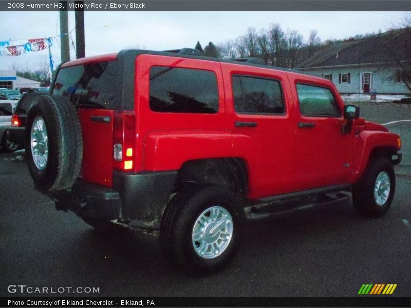 Victory Red / Ebony Black 2008 Hummer H3