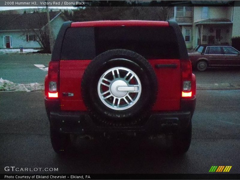 Victory Red / Ebony Black 2008 Hummer H3