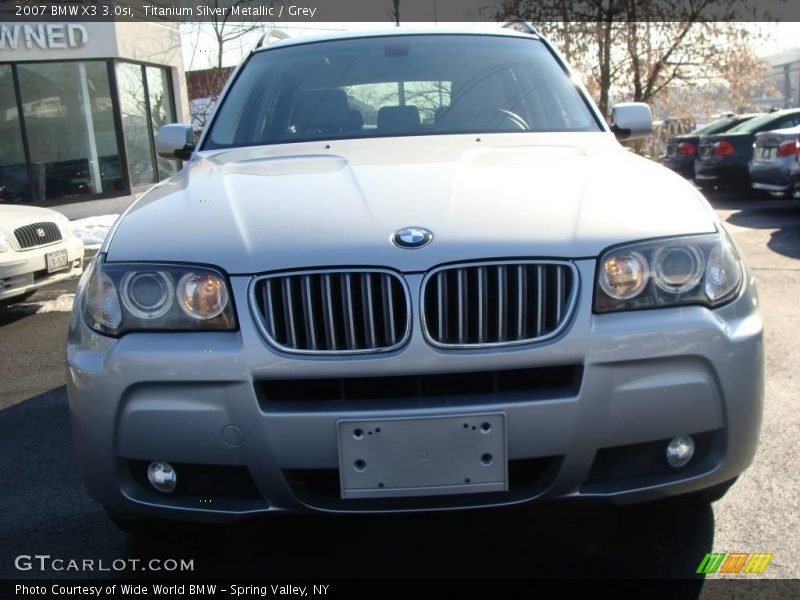 Titanium Silver Metallic / Grey 2007 BMW X3 3.0si