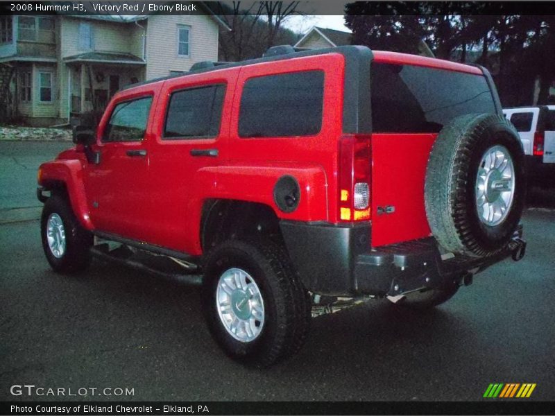Victory Red / Ebony Black 2008 Hummer H3