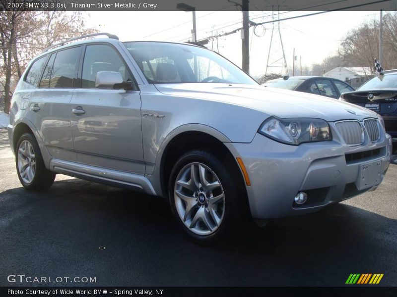 Titanium Silver Metallic / Grey 2007 BMW X3 3.0si