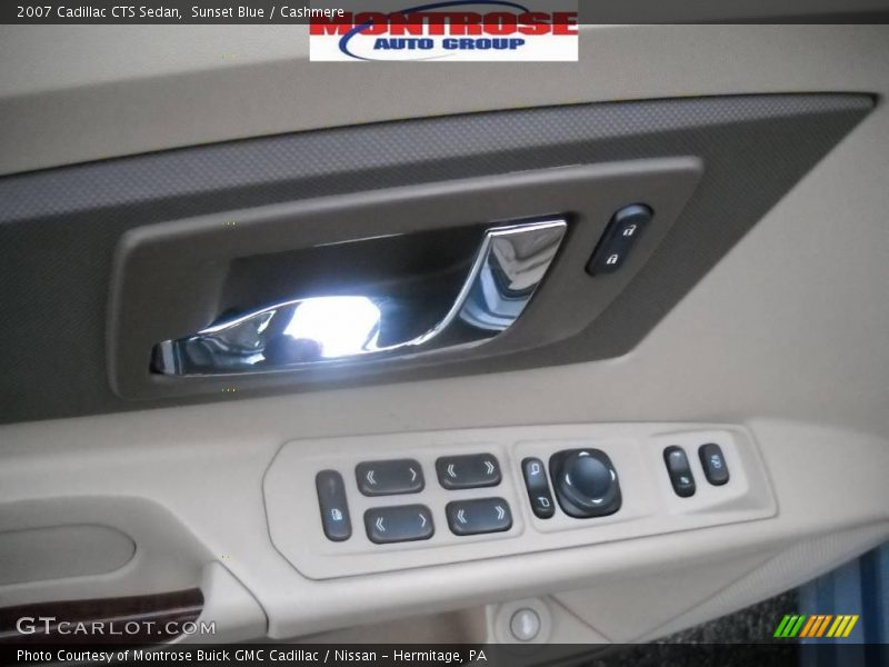 Sunset Blue / Cashmere 2007 Cadillac CTS Sedan