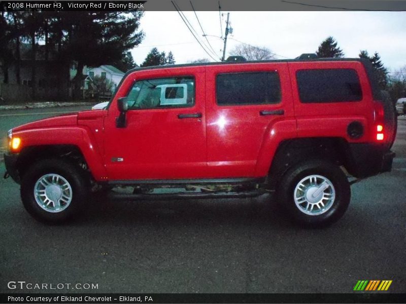 Victory Red / Ebony Black 2008 Hummer H3