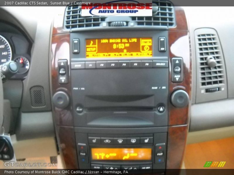 Sunset Blue / Cashmere 2007 Cadillac CTS Sedan