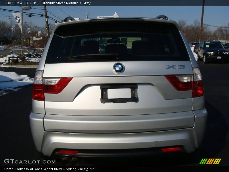 Titanium Silver Metallic / Grey 2007 BMW X3 3.0si